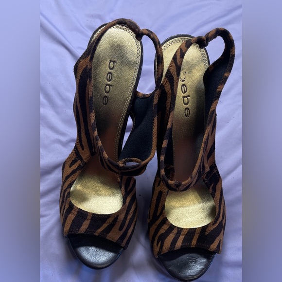 Bebe Platform Stilettos Slip-on Sandals Size 8 - Picture 14 of 16